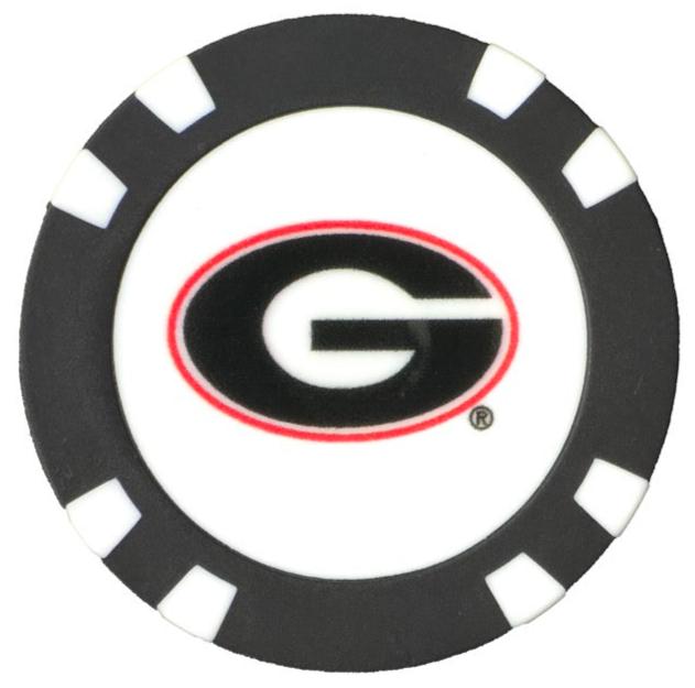 Officially Licensed Georgia Bulldogs Poker Chip Ball Marker