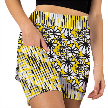 OOPSY DAISY YELLOW PULL ON SKORT - The Golf Guys Online
