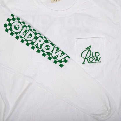 Legalize Mulligans Checkered Long Sleeve Pocket Tee