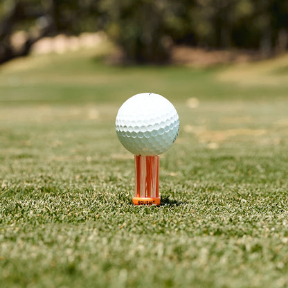 Oversize, Premium Plastic Golf Tees, 2.4", Orange (3 Pack)