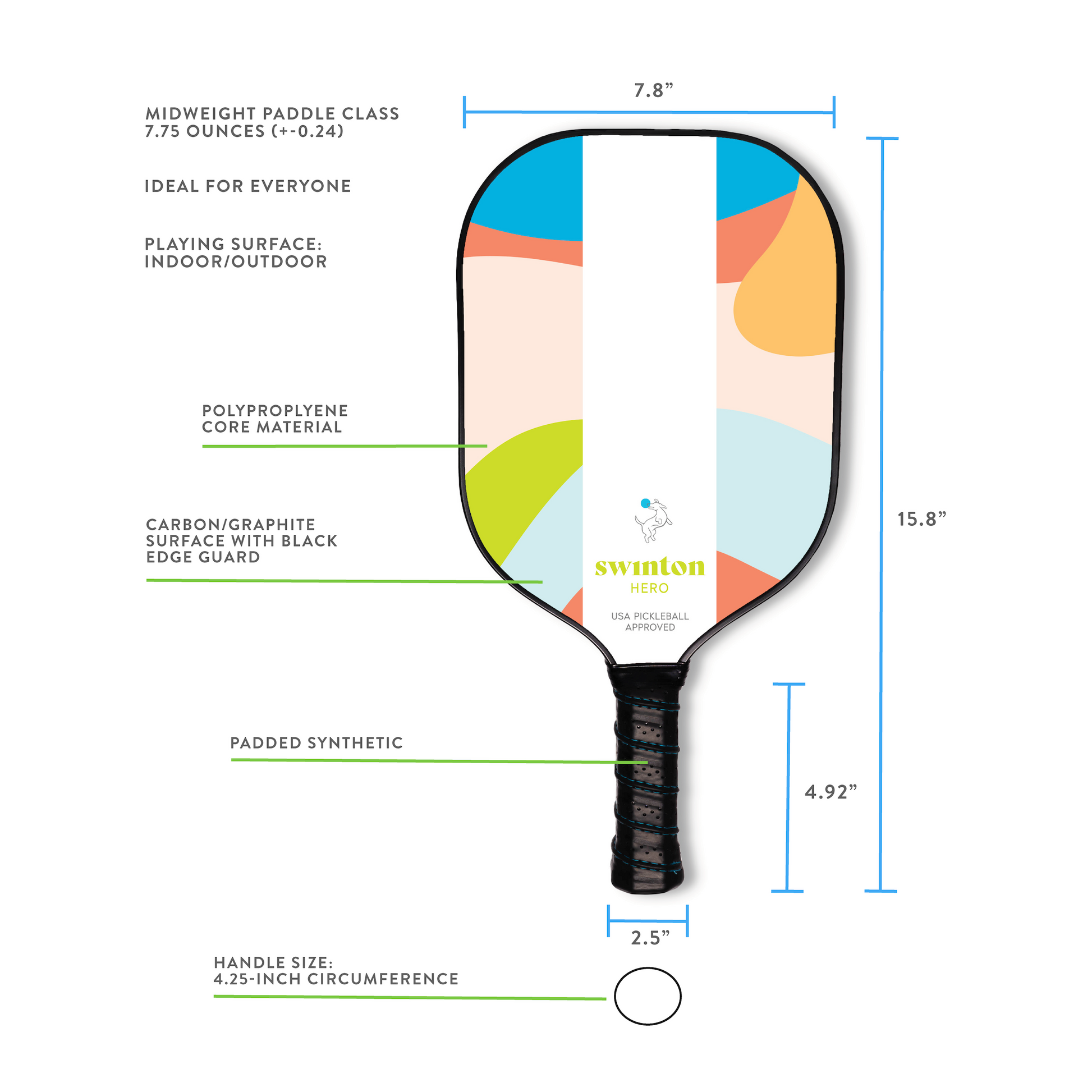 Hero Breeze Pickleball Paddle - The Golf Guys Online