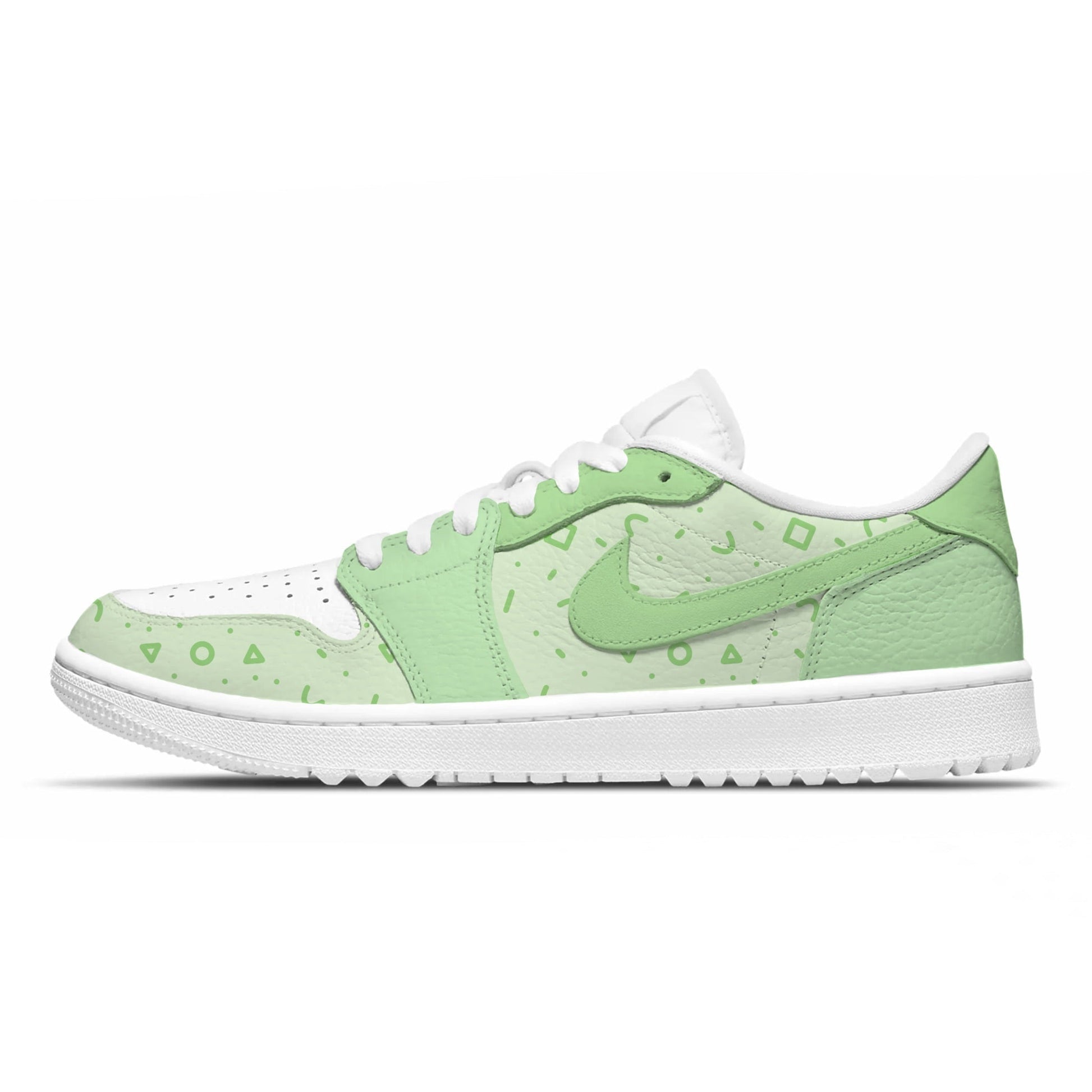 "Pastel Green" Jordan 1 Golf Shoes