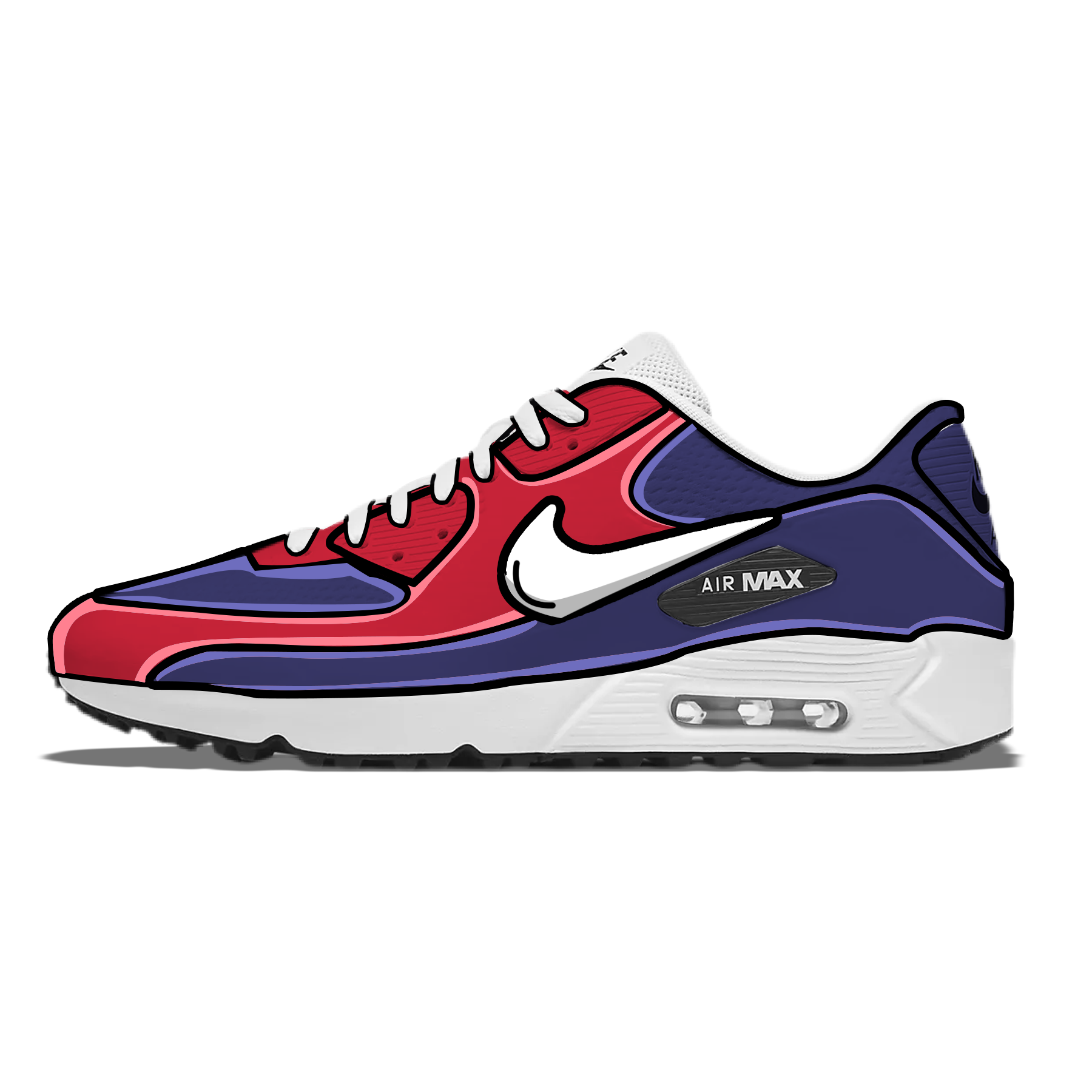 "Patriot Cartoon" Nike Air Max 90 G Golf Shoes
