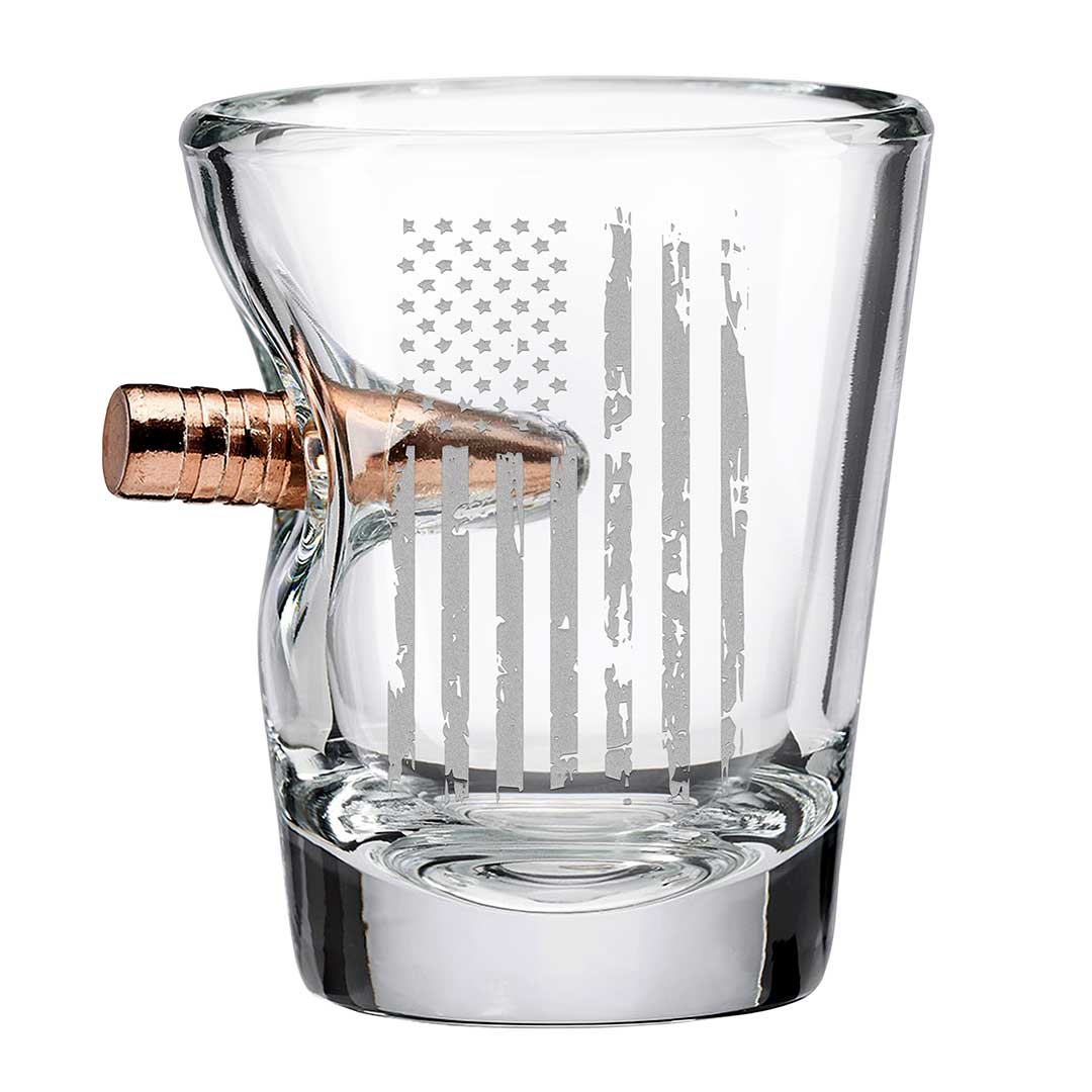 Patriotic Shot Glass - 2oz - The Golf Guys Online