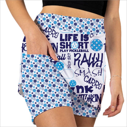PICKLEBALL SLAM BLUE SKORT - The Golf Guys Online