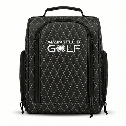 Premium Golf Shoe Bag – Vented Leather Shoe Storage