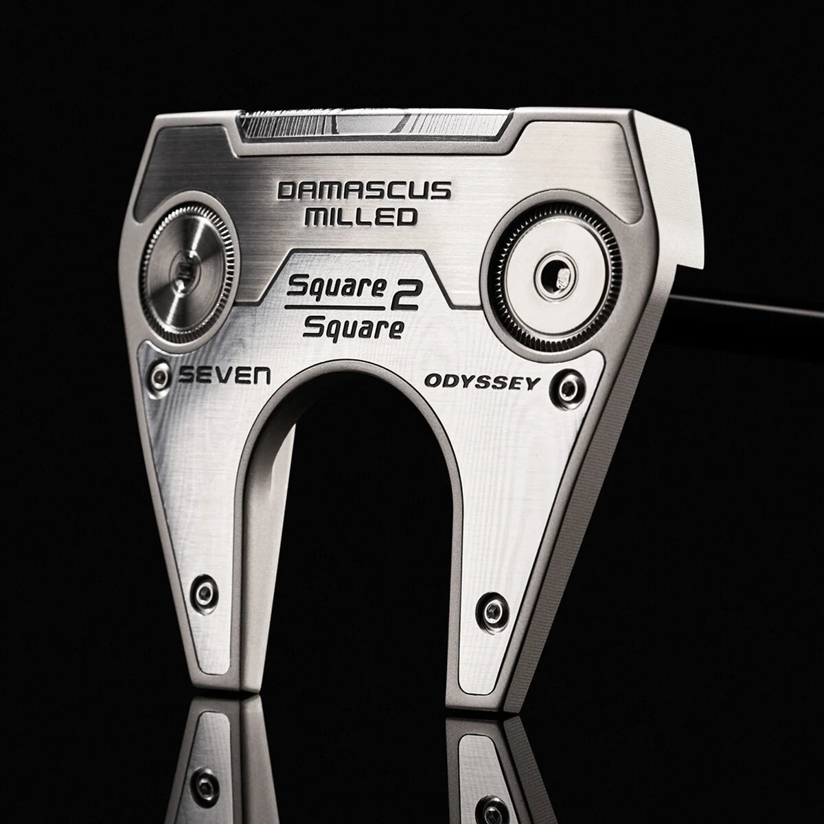 Odyssey 2026 Demascus Milled Square 2 Square Seven Center Shafted Mallet Putter