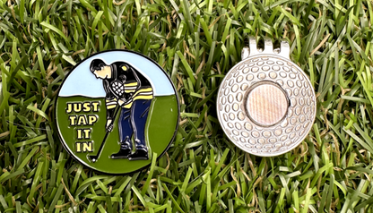 Just Tap It In Golf Ball Marker Clip