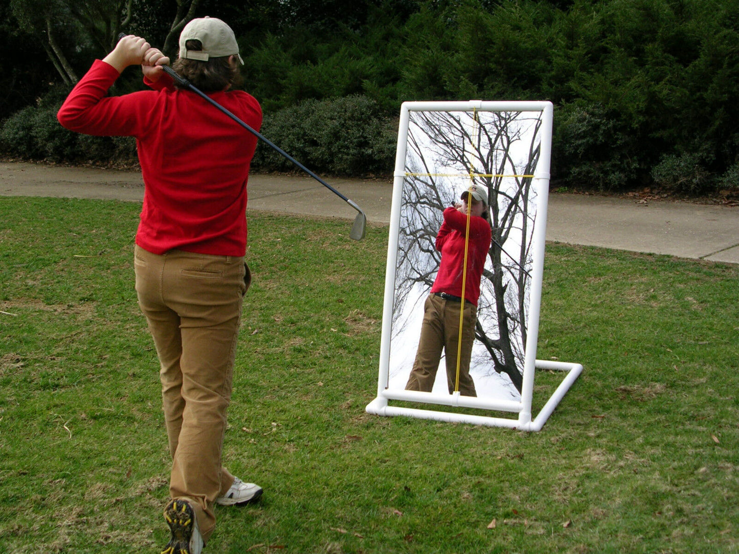 PVC Golf Training Mirror (2'x4') - Full Length Teaching & Training Golf Mirror - The Golf Guys Online