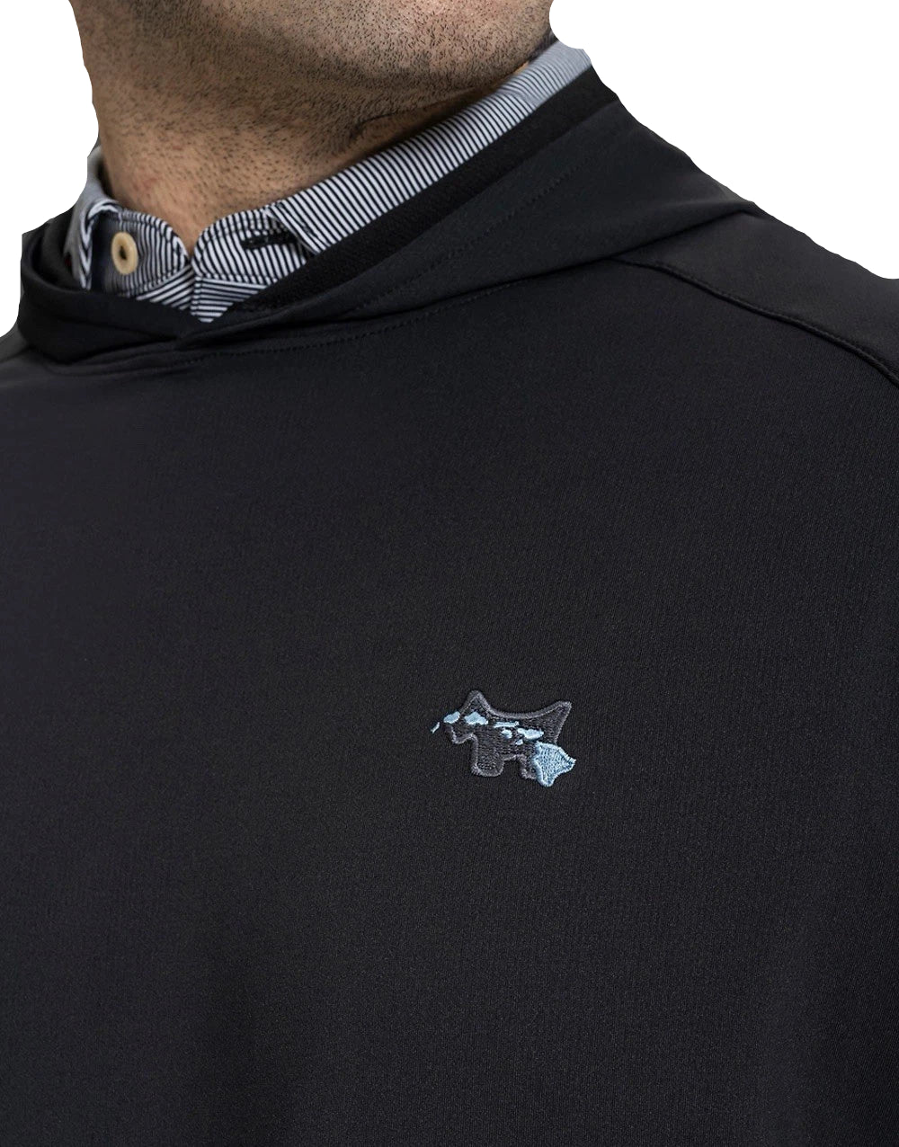 Scotty Cameron X Peter Millar Hawaiian Scotty Dog Performance Hoodie Black