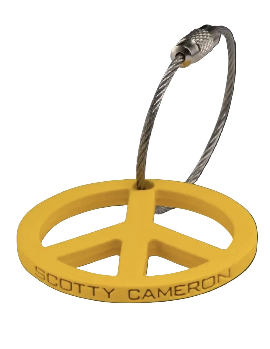 Limited Scotty Cameron 2024 Peace Sign Key FOB - Yellow