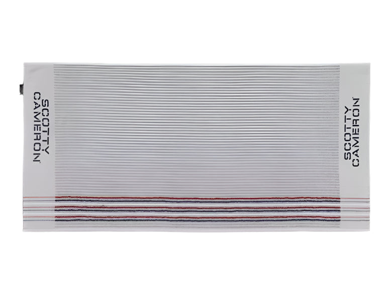 Scotty Cameron - Vintage Caddy (USA Stripe/Grey/Navy Logo) Golf Towel - The Golf Guys Online