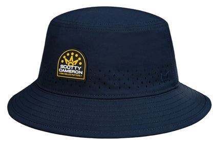 Limited Scotty Cameron Titleist Stacked Crown Melin Bucket Hat Navy Blue