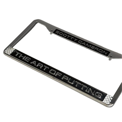 Scotty Cameron "The Art of Putting" Chrome/Black License Plate Frame - The Golf Guys Online