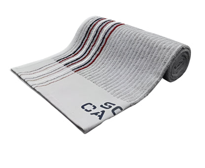 Scotty Cameron - Vintage Caddy (USA Stripe/Grey/Navy Logo) Golf Towel - The Golf Guys Online
