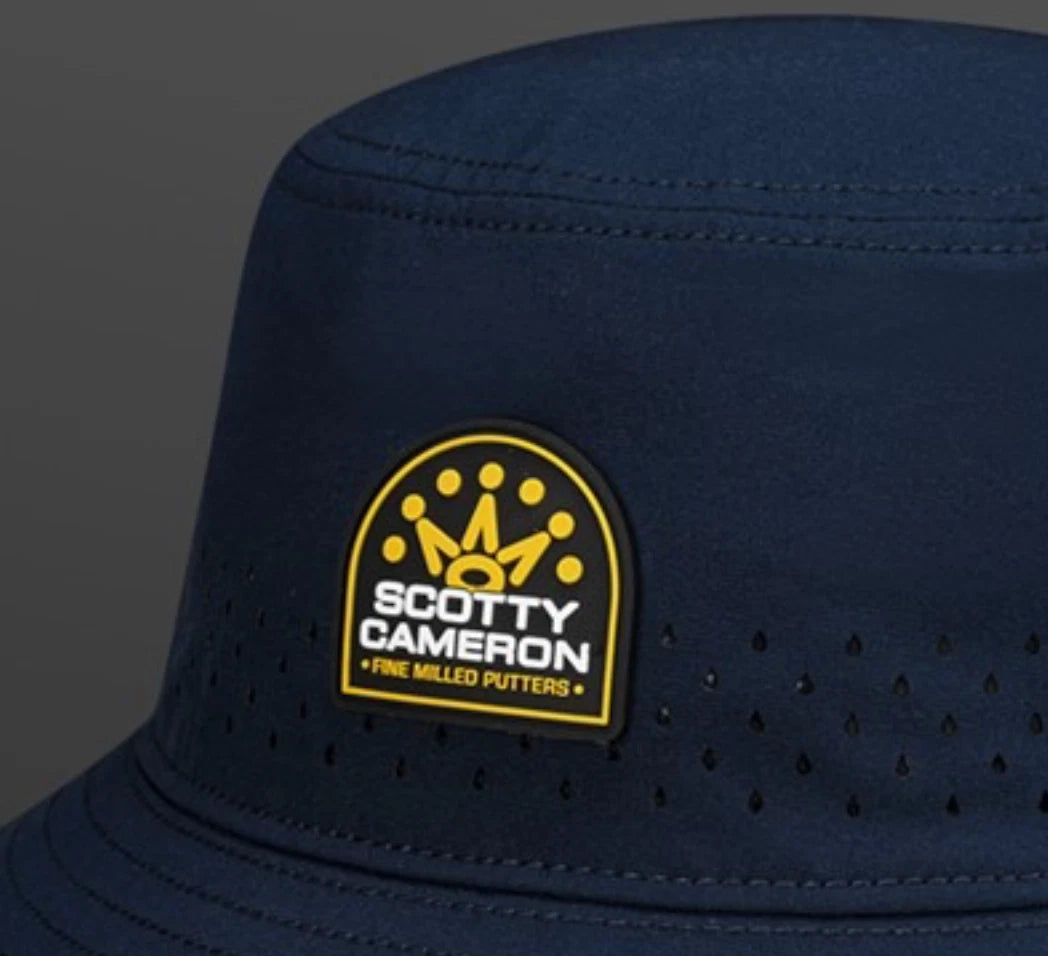 Limited Scotty Cameron Titleist Stacked Crown Melin Bucket Hat Navy Blue