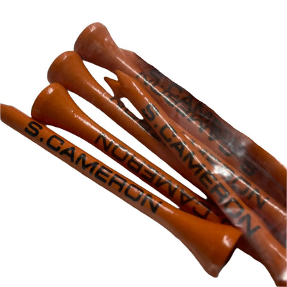 Club Cameron 2017 "Circle T" Pack of 12 Orange Golf Tees - The Golf Guys Online