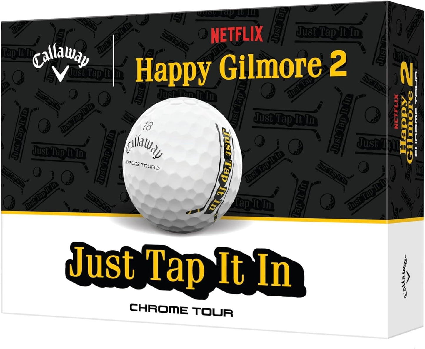 Callaway Chrome Tour Happy Gilmore 2 "Just Tap It In" Golf Balls - The Golf Guys Online
