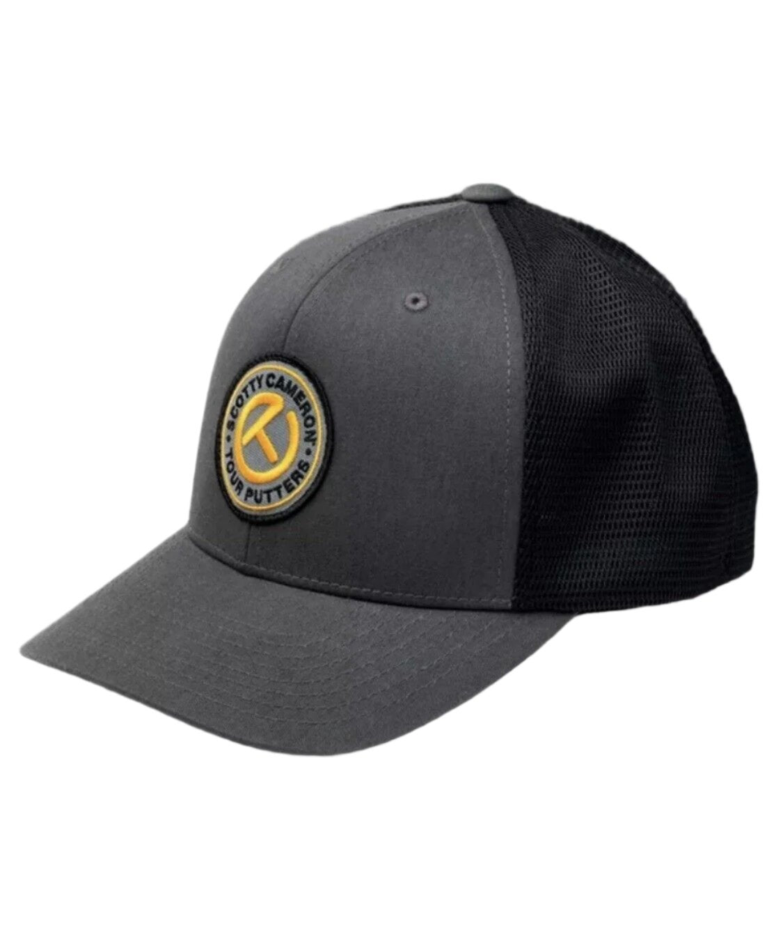 Scotty Cameron - Circle T Black/School Bus Yellow Mesh Flexfit Snapback Hat - The Golf Guys Online