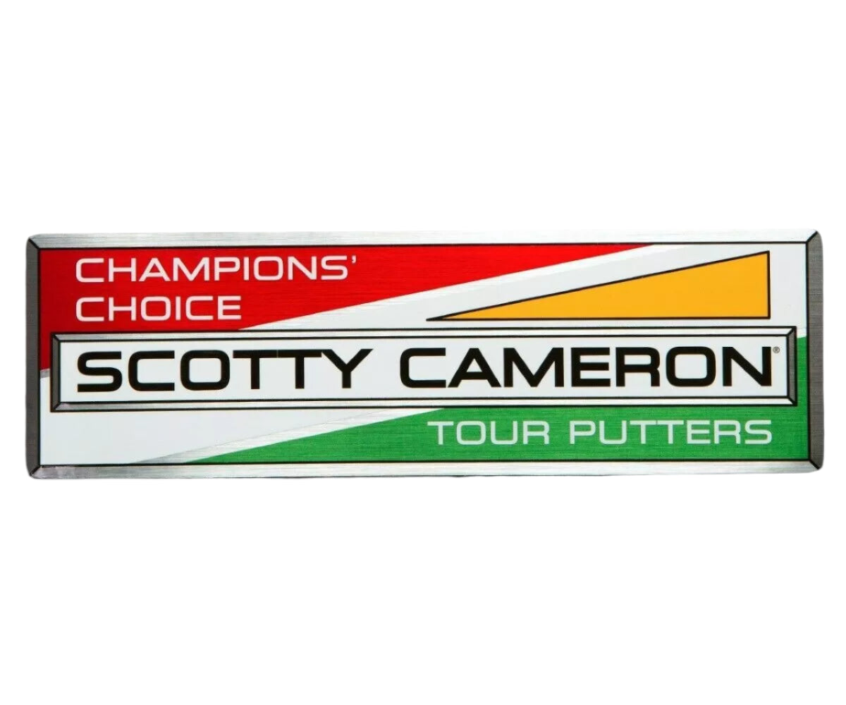 Scotty Cameron 2021 Champions Choice "Euro Racer" Metallic Mylar Sticker - 6.5" x 2.0" - The Golf Guys Online
