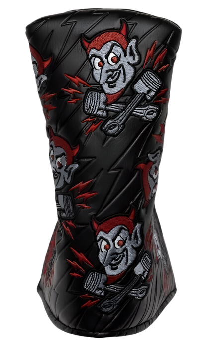 Scotty Cameron - Speed Demon Speed Shop Red/Black Blade Putter Headcover - The Golf Guys Online