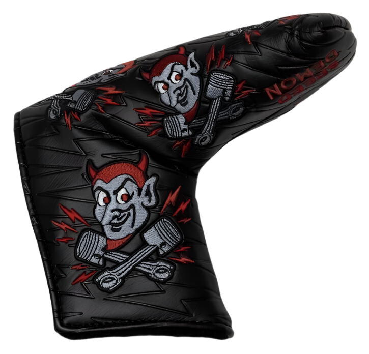 Scotty Cameron - Speed Demon Speed Shop Red/Black Blade Putter Headcover - The Golf Guys Online