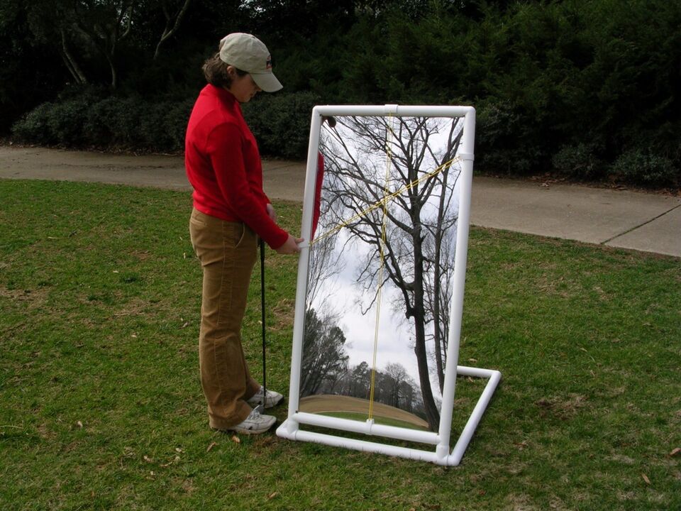 PVC Golf Training Mirror (2'x4') - Full Length Teaching & Training Golf Mirror - The Golf Guys Online