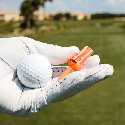 Oversize, Premium Plastic Golf Tees, 2.4", Orange (3 Pack)