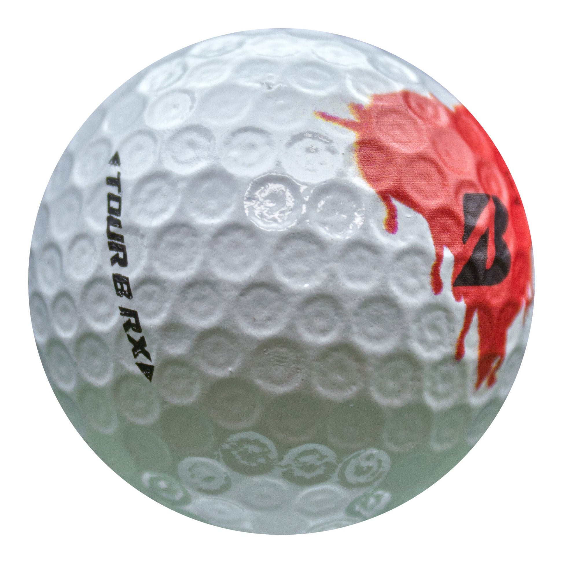 Refurbished Bridgestone Tour B RX Bleeding Hearts Golf Balls