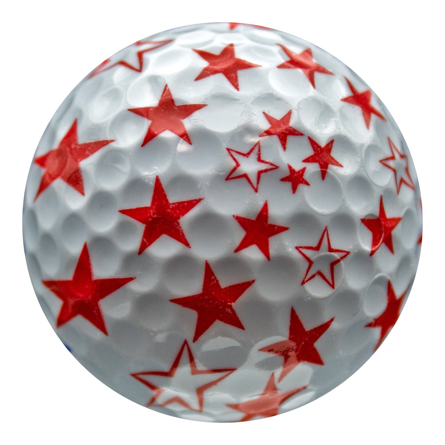 New Novelty Patriotic Red and Blue Stars Golf Balls