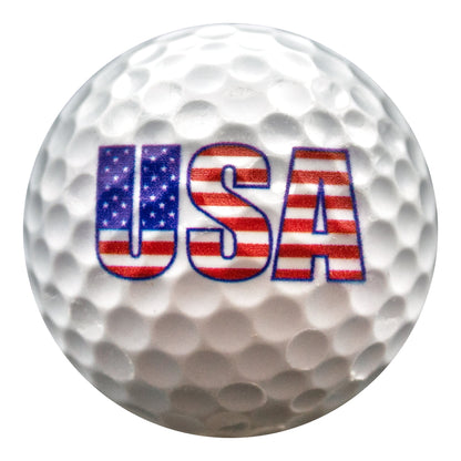 New Novelty USA American Flag Mix of Golf Balls