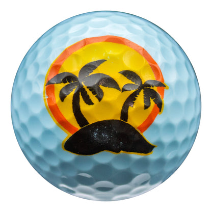 New Novelty Tropical Island Golf Balls
