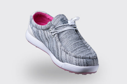 SKŌNI Men's Golf Shoe - Grey/Pink - The Golf Guys Online