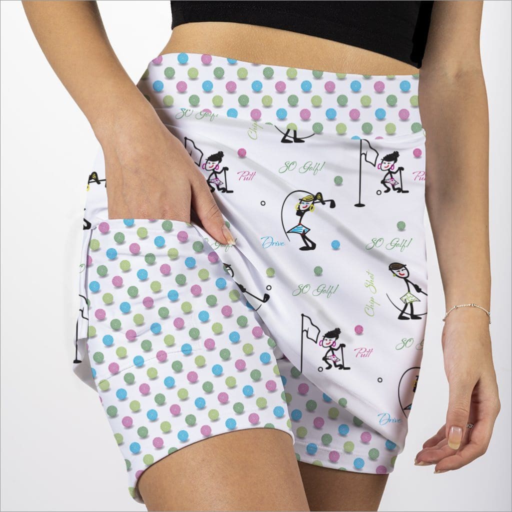 SOFY GOLFS WHITE SKORT - The Golf Guys Online