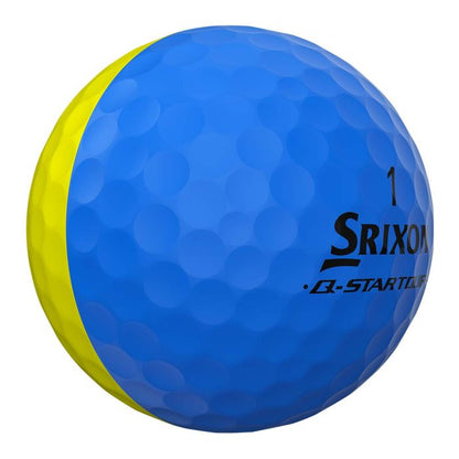 Srixon 2025 Q-Star Tour Divide 2 Brite Yellow/Blue Golf Balls