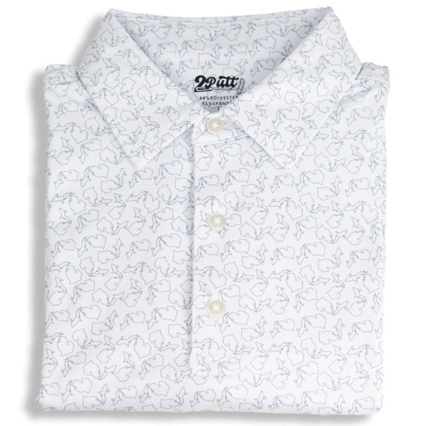 State of Michigan Men's Polo - The Golf Guys Online
