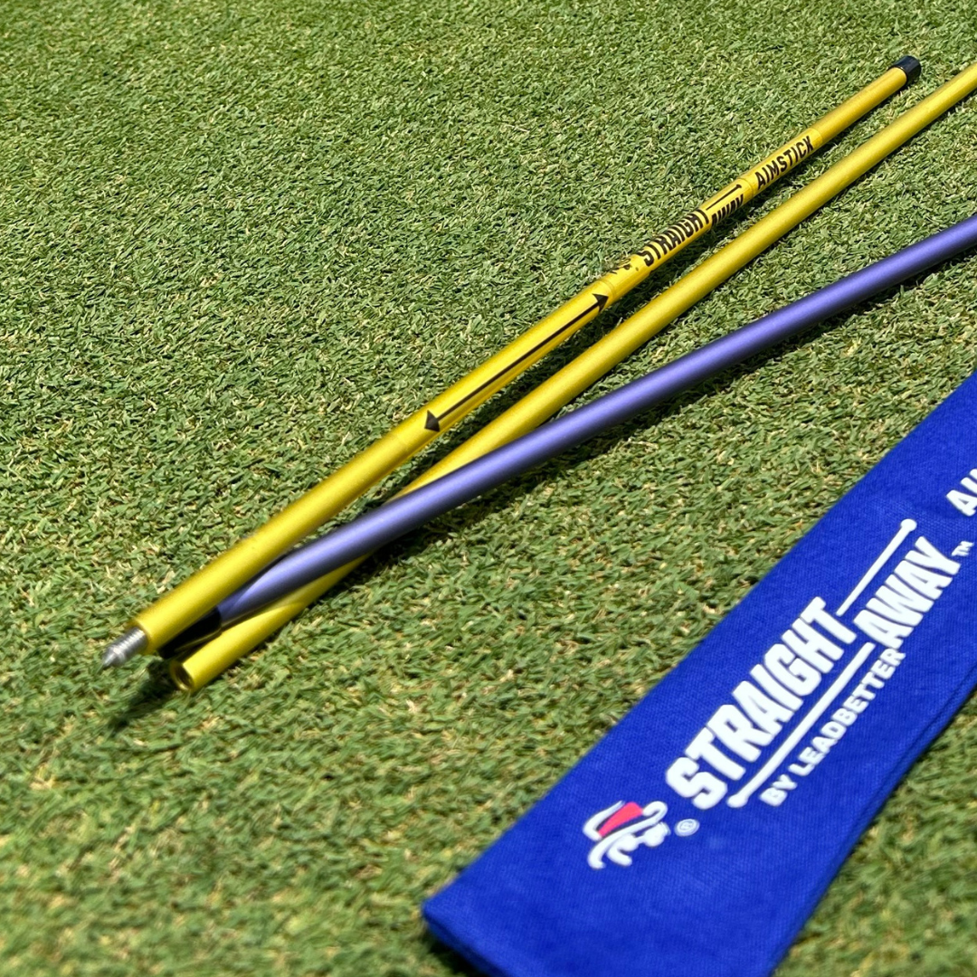 Top Training Aids Bundle: Leadbetter Glove, Aimstick and Straightaway - The Golf Guys Online