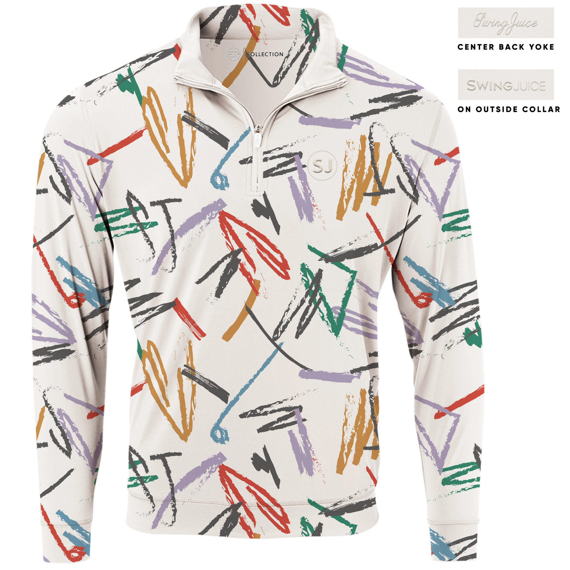 Golf Strokes Men's Quarter Zip - The Golf Guys Online