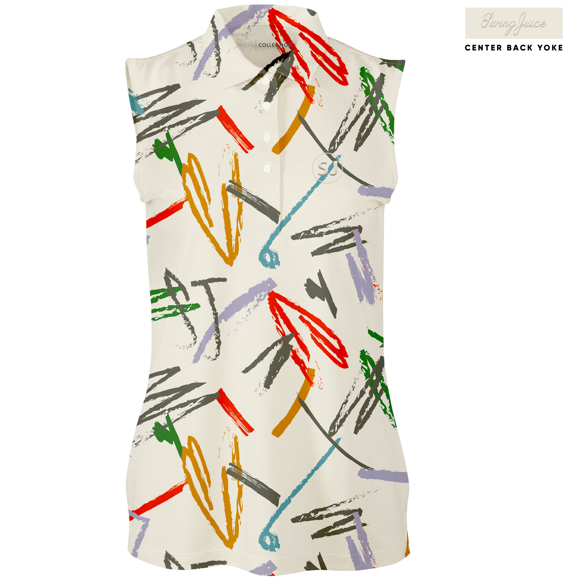Golf Strokes Women's Sleeveless Polo - The Golf Guys Online