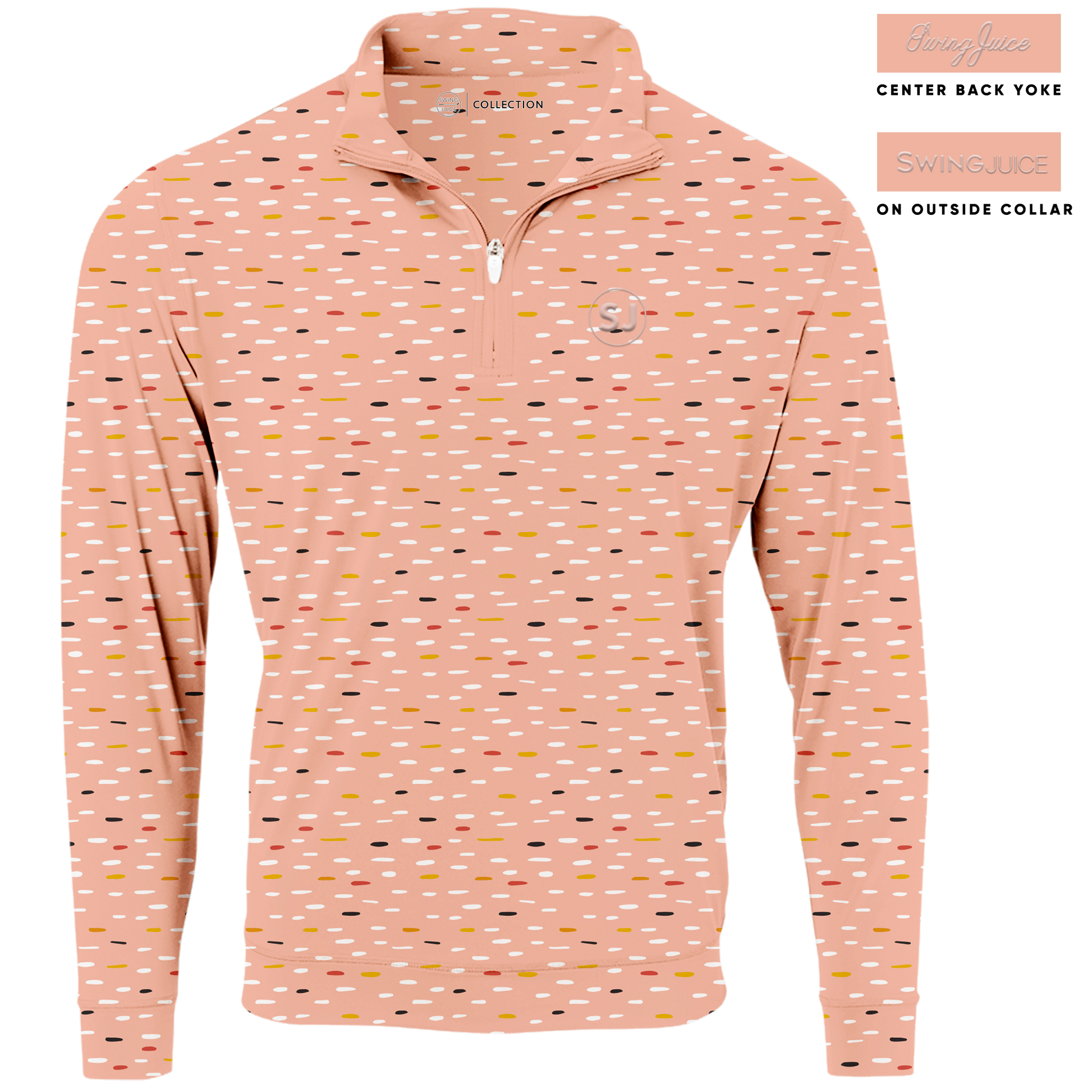 Golf Mid Century Nostalgia Men's Quarter Zip - The Golf Guys Online