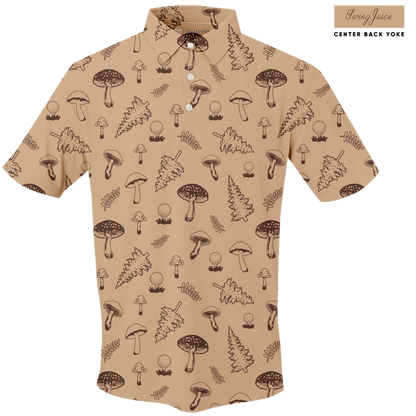 Golf Mushrooms Men's Polo - The Golf Guys Online