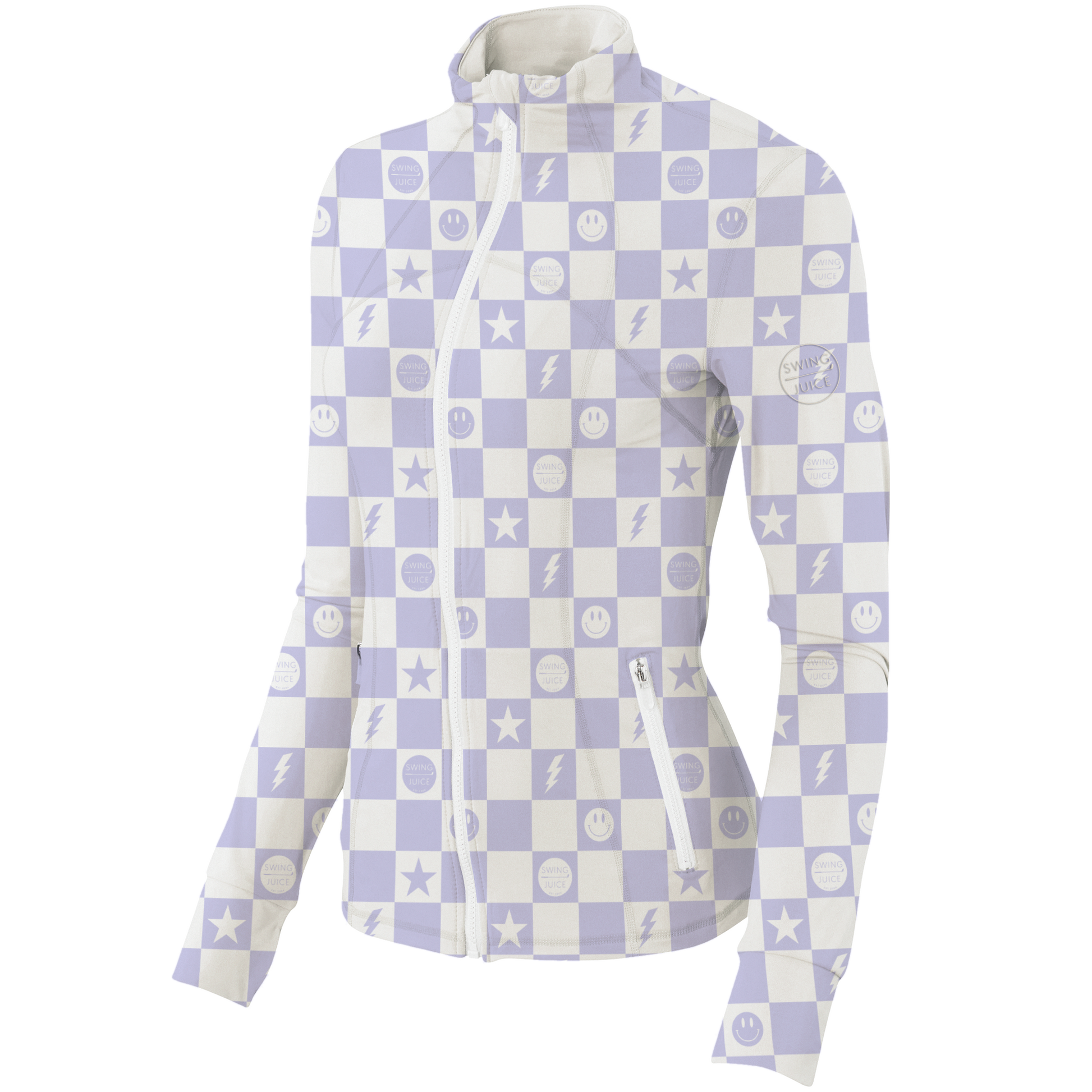 Golf Smile Face Women's Full Zip - The Golf Guys Online