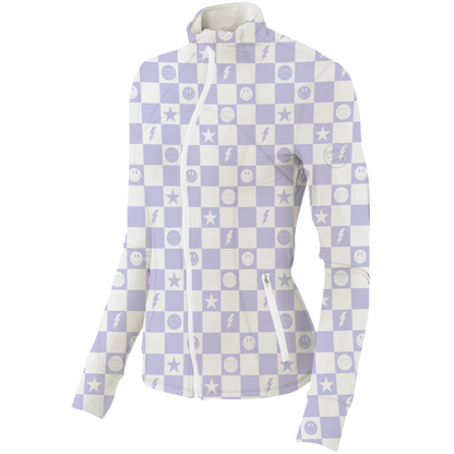 Golf Smile Face Women's Full Zip - The Golf Guys Online
