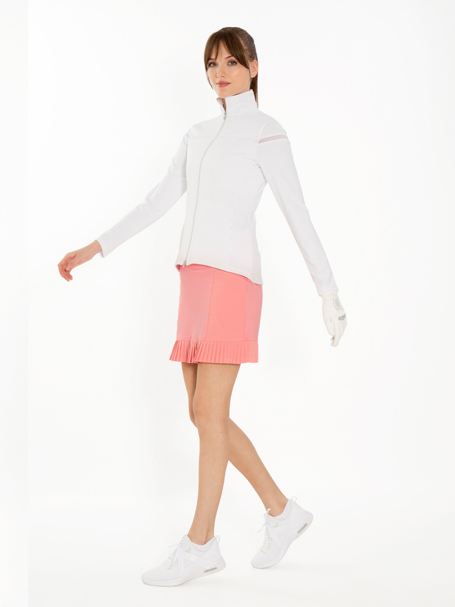 Kai 17" Pleated Skirt - Plumeria - The Golf Guys Online