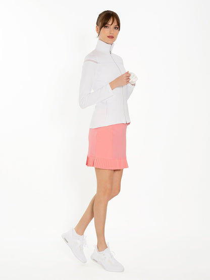 Kai 17" Pleated Skirt - Plumeria - The Golf Guys Online