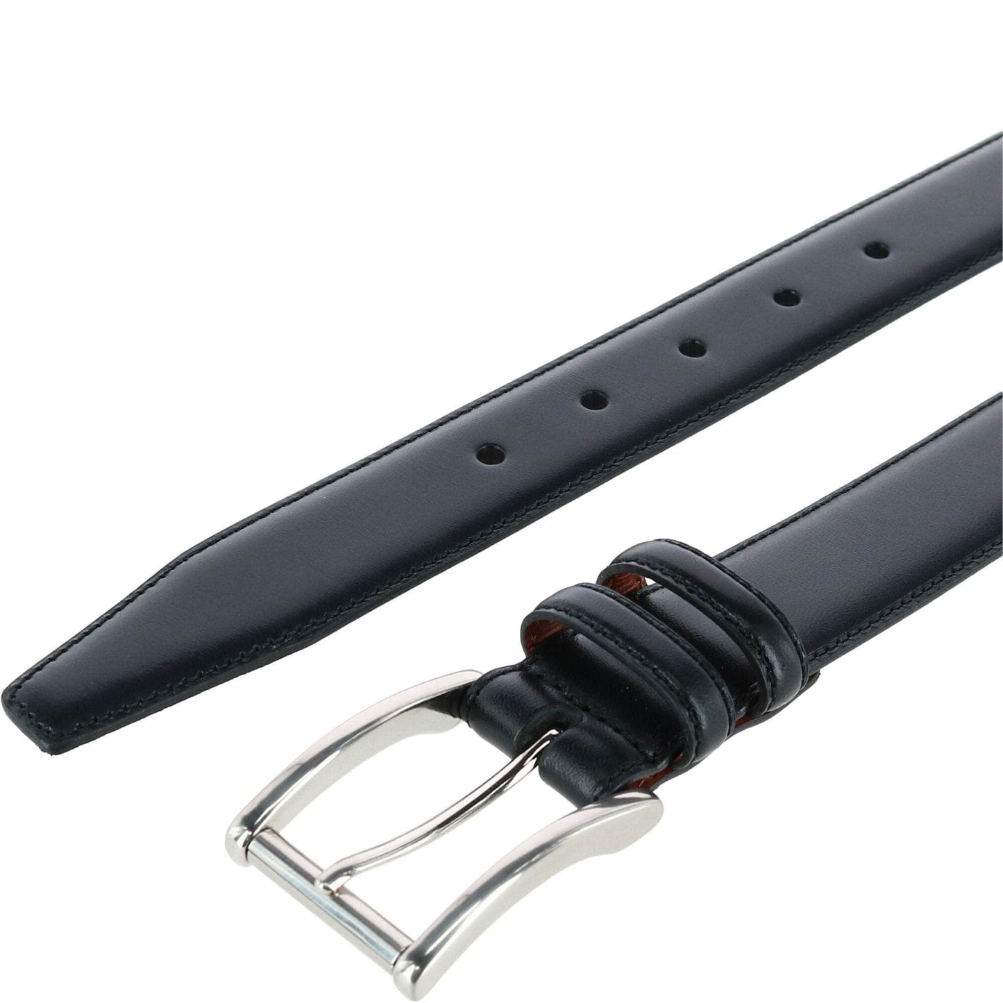 Lorenzo 32mm Dropped Edge Leather Dress Belt - The Golf Guys Online