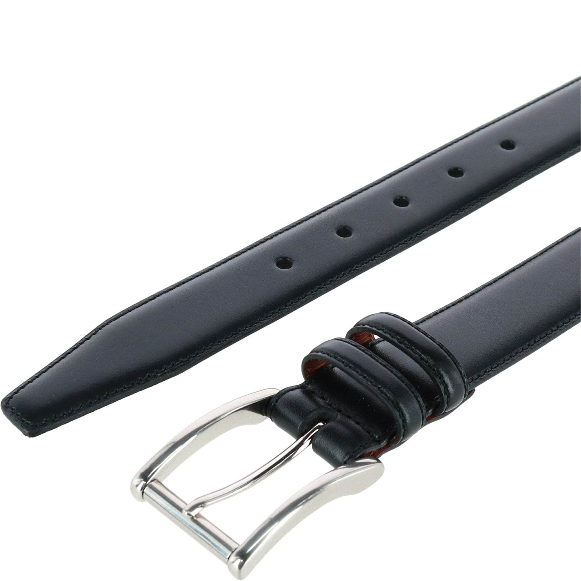 Lorenzo 32mm Dropped Edge Leather Dress Belt - The Golf Guys Online