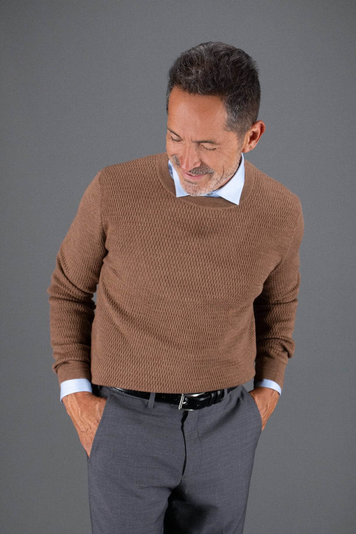 Lorenzo 32mm Dropped Edge Leather Dress Belt - The Golf Guys Online