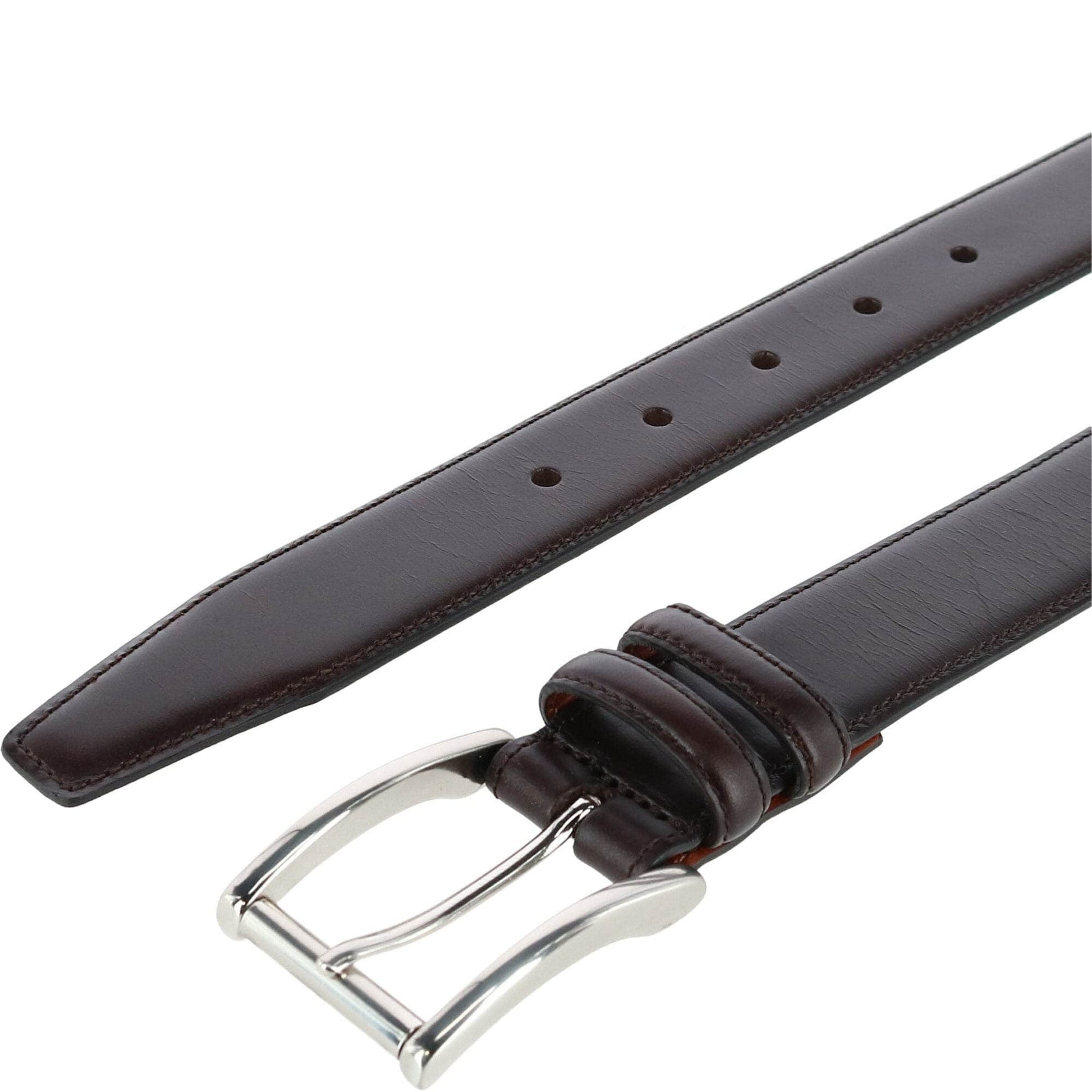 Lorenzo 32mm Dropped Edge Leather Dress Belt - The Golf Guys Online