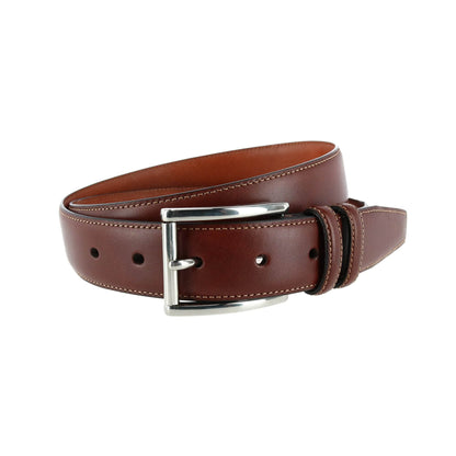 Lorenzo 32mm Dropped Edge Leather Dress Belt - The Golf Guys Online